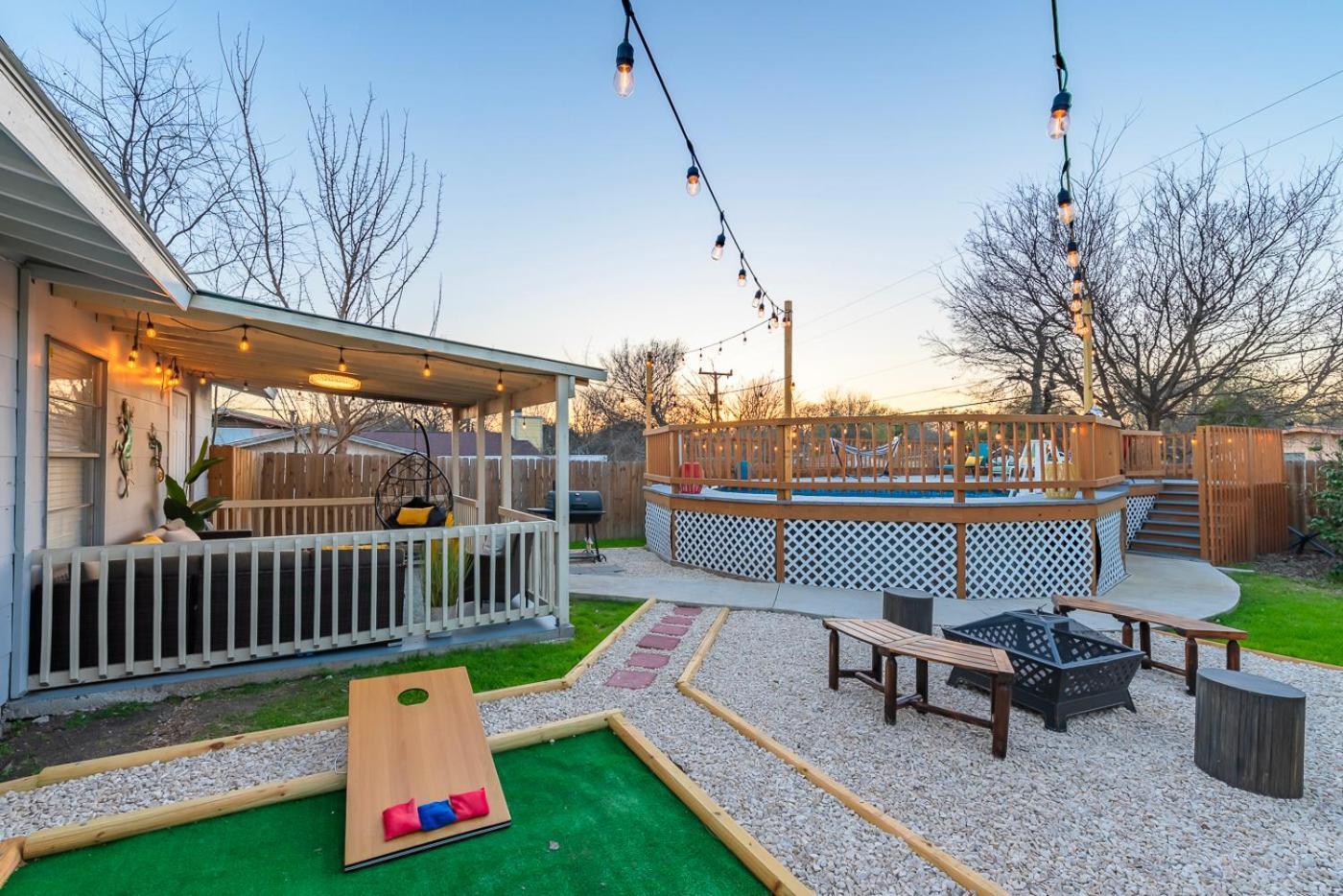 Game Room, Pool & Fire Pit At The Medical Center ซานอันโตนิโอ ภายนอก รูปภาพ